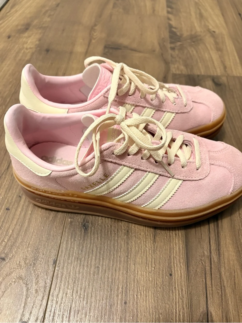 adidas Women’s Platform Gazelle Sneakers - Pink, Cream, Gum